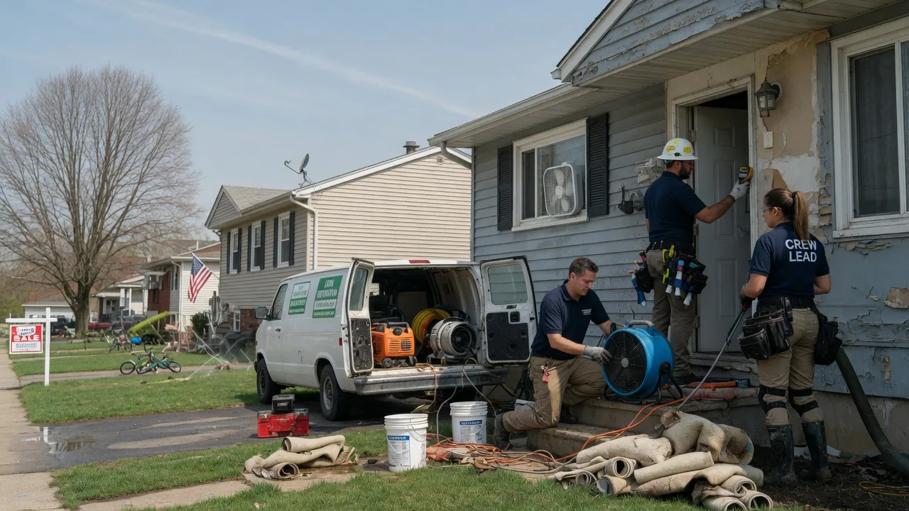 Flood Cleanup in Crowville, LA near me